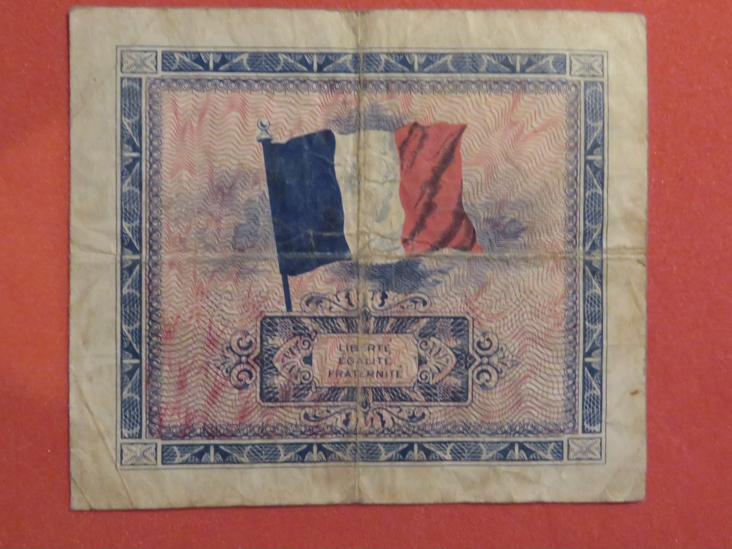 Billet 2 Francs DRAPEAU FRANCE 1944 Impr.américaine - MISE A PRIX 1€ De Tout Mes Billets ! Pensez A Regrouper Vos Achats - Autres & Non Classés