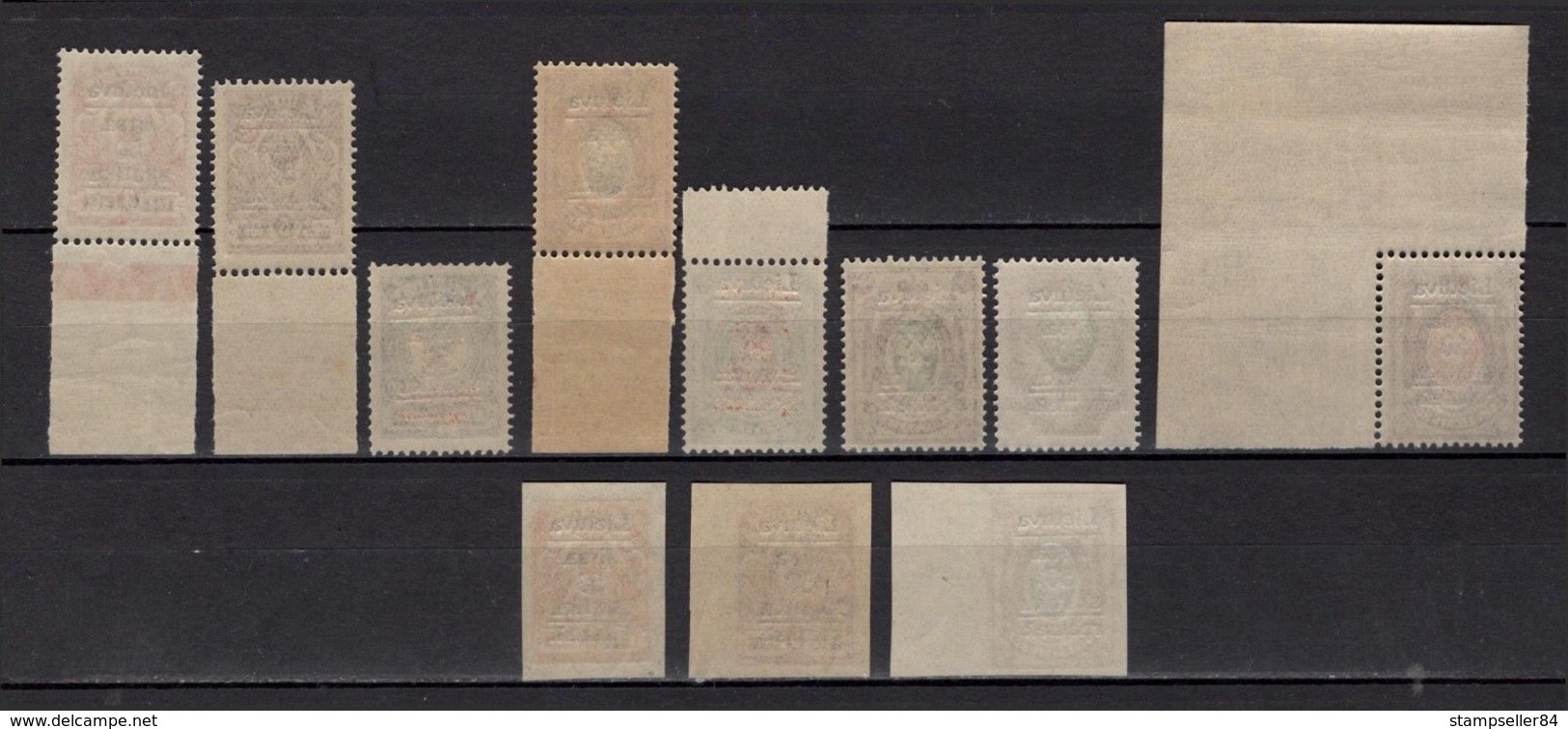 1920 Sol. 1-11 ** South Lithuania (Grodno) Overprint Full Series MNH OG See Discription - Neufs