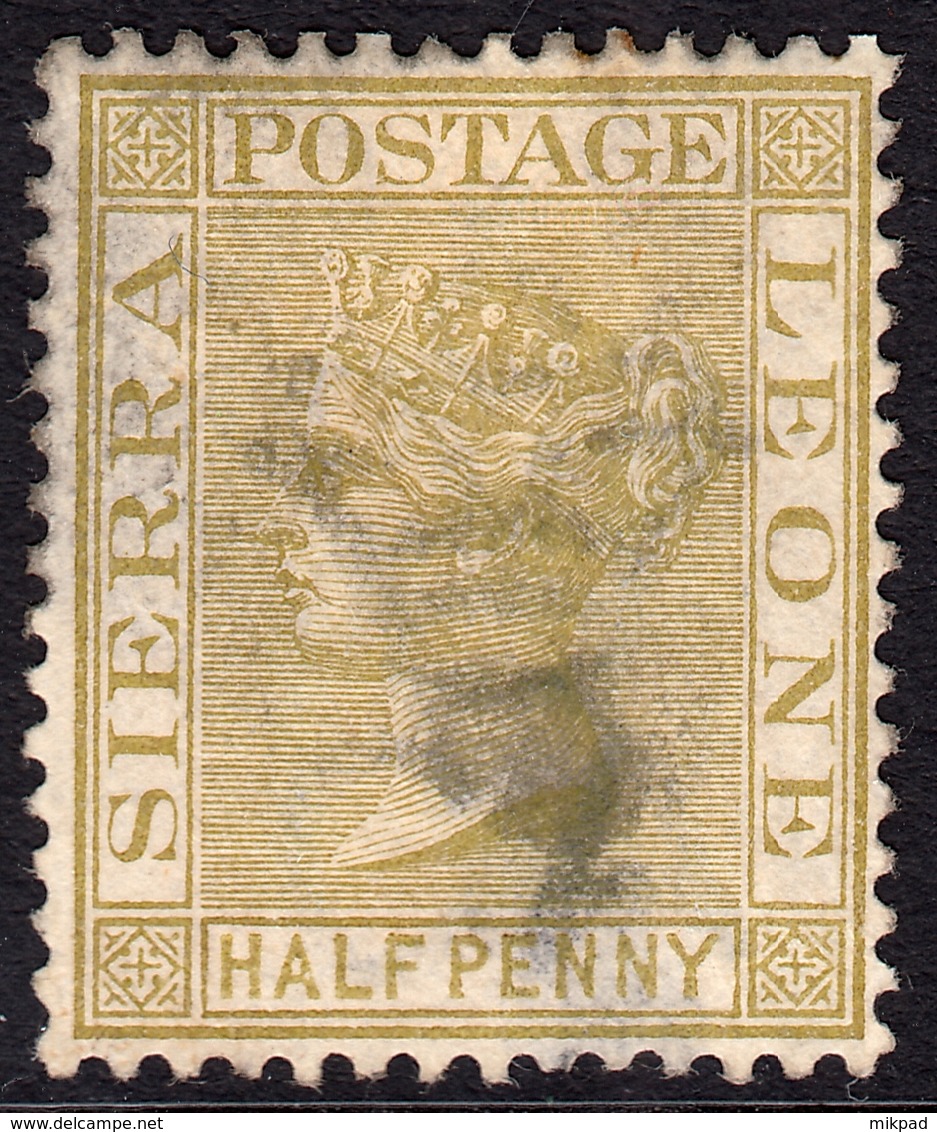 Sierra Leone 1883 1/2d Brown SG23 - Mint Space Filler - Sierra Leone (...-1960)