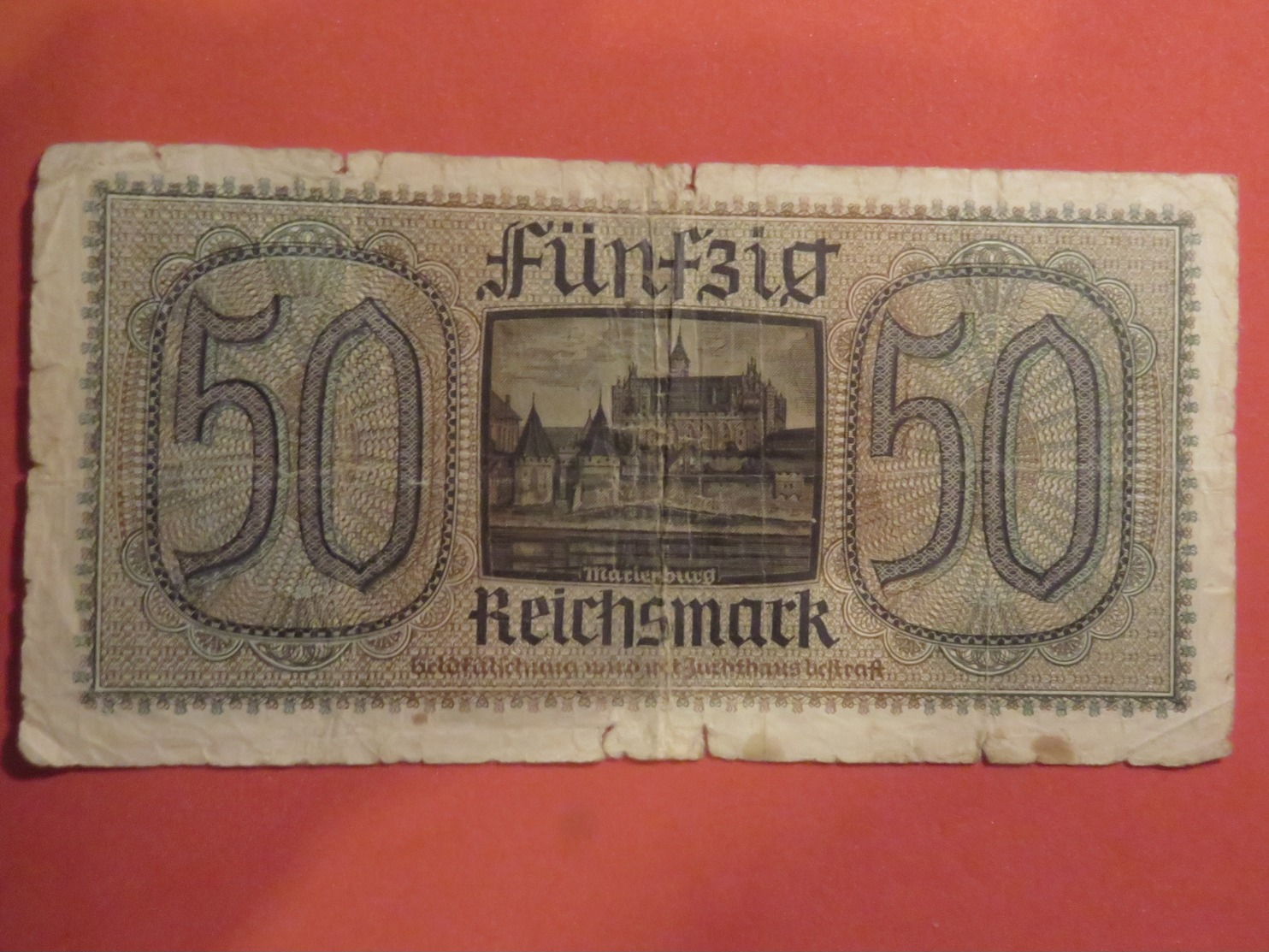 Allemagne 50 REICHSMARK Billet 1940-1945 Ww2 Militaria - 50 Reichsmark