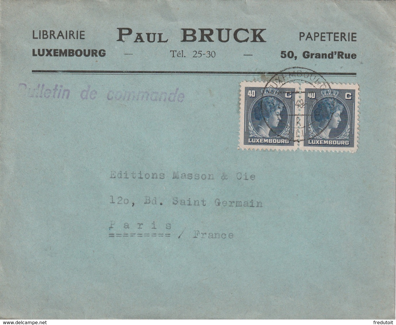 LUXEMBOURG - LETTRE Du 20/07/1949 - Covers & Documents