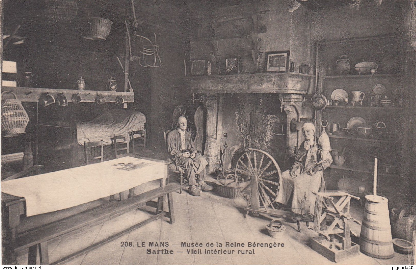 Cp , 72 , LE MANS , Musée De La Reine Bérengère, Vieil Intérieur Rural - Le Mans