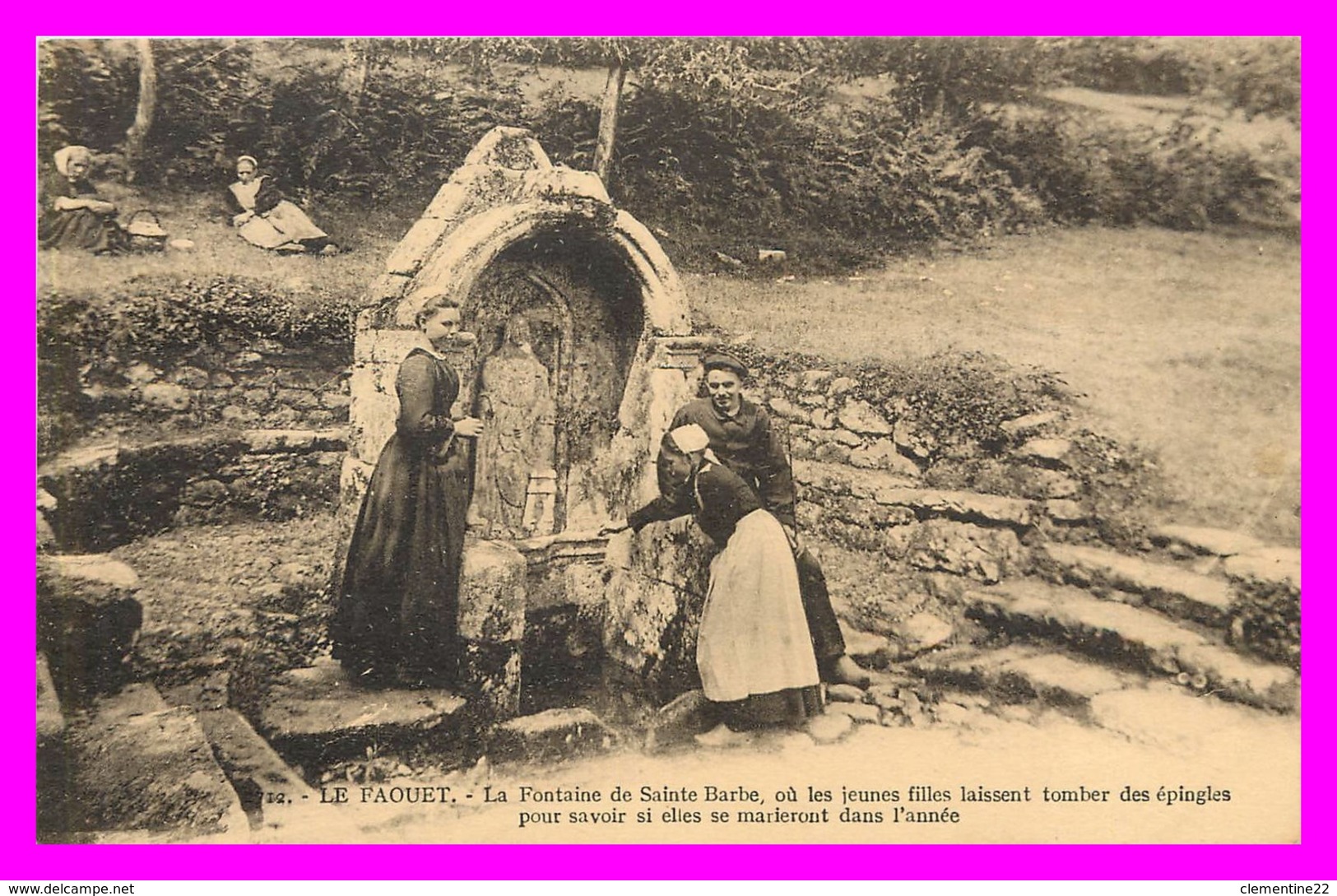 Le Faouet * La Fontaine Sainte Barbe     (scan Recto Et Verso) - Faouët