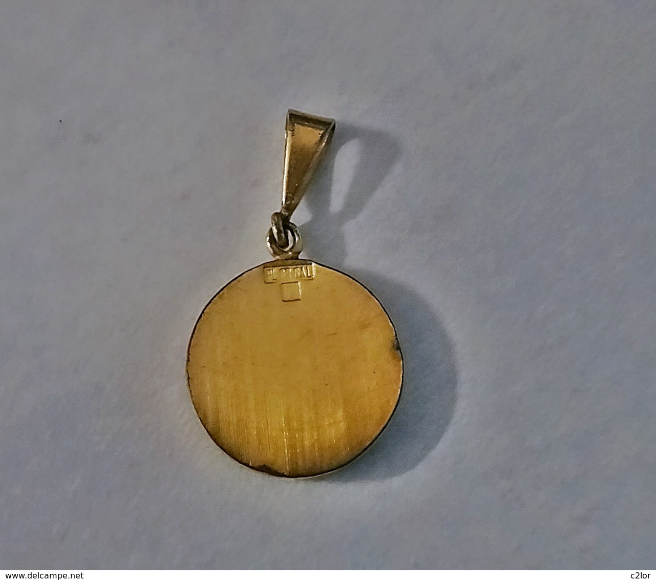 Médaille Signe Du Zodiaque "VERSEAU" En Plaqué Or Poinçonné - Pendentifs