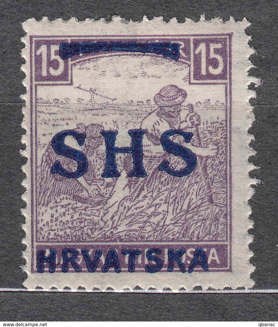 Yugoslavia Kingdom SHS, Issues For Croatia 1918 Mi#63 Mint Hinged - Ungebraucht