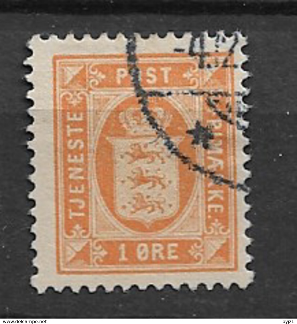1902 USED Danmark Mi 8 - Dienstzegels