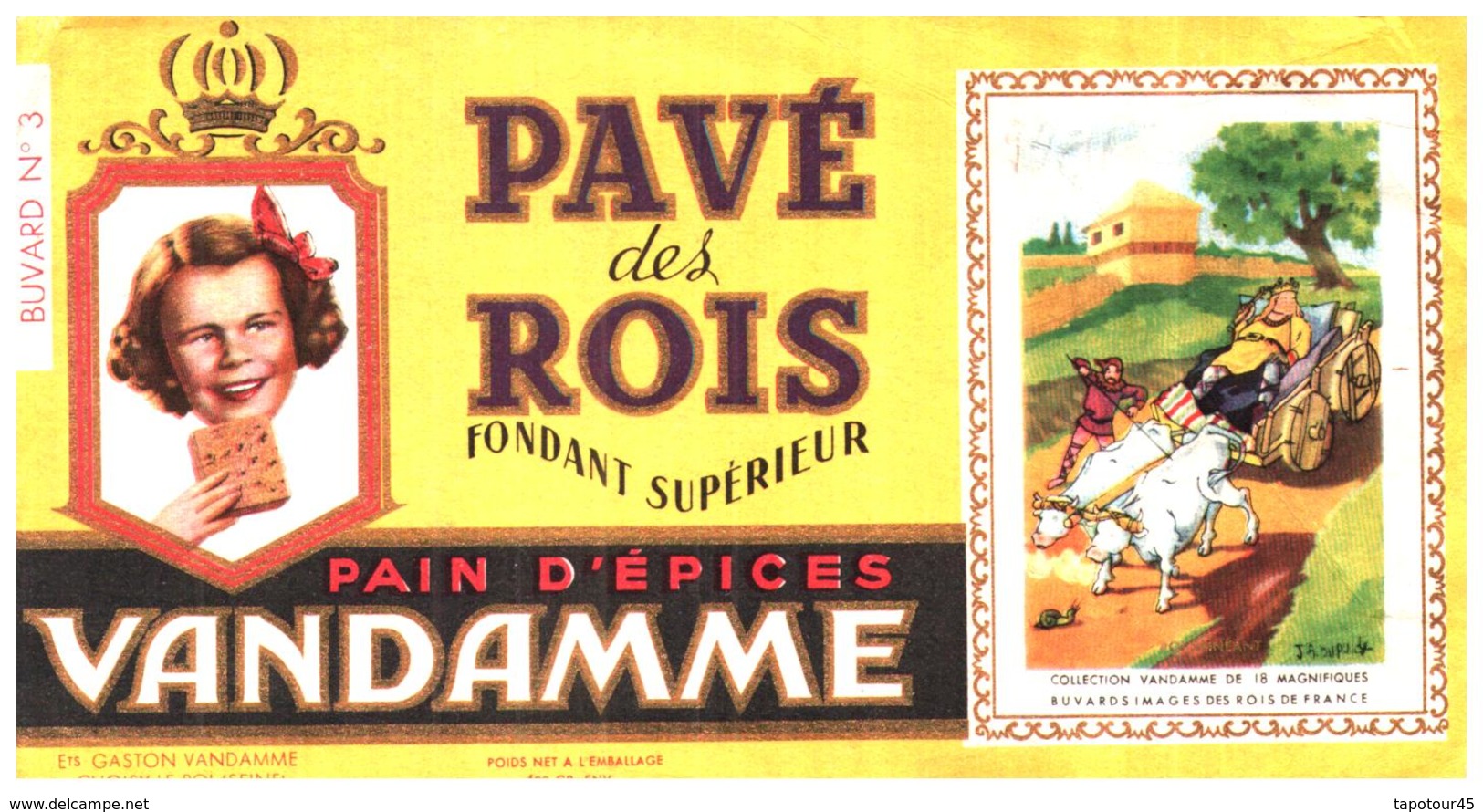 P V /Buvard N° 3 Pain D'épices Vandamme (Format 10 X 18) (N= 2) - Pan De Especias