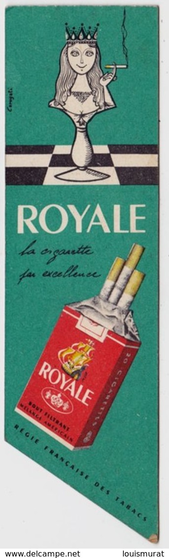 Marque Page - Cigarettes - Royale La Cigarette Par Excellence - Disque Bleu Gauloises - Régie Française Des Tabacs - Altri Accessori