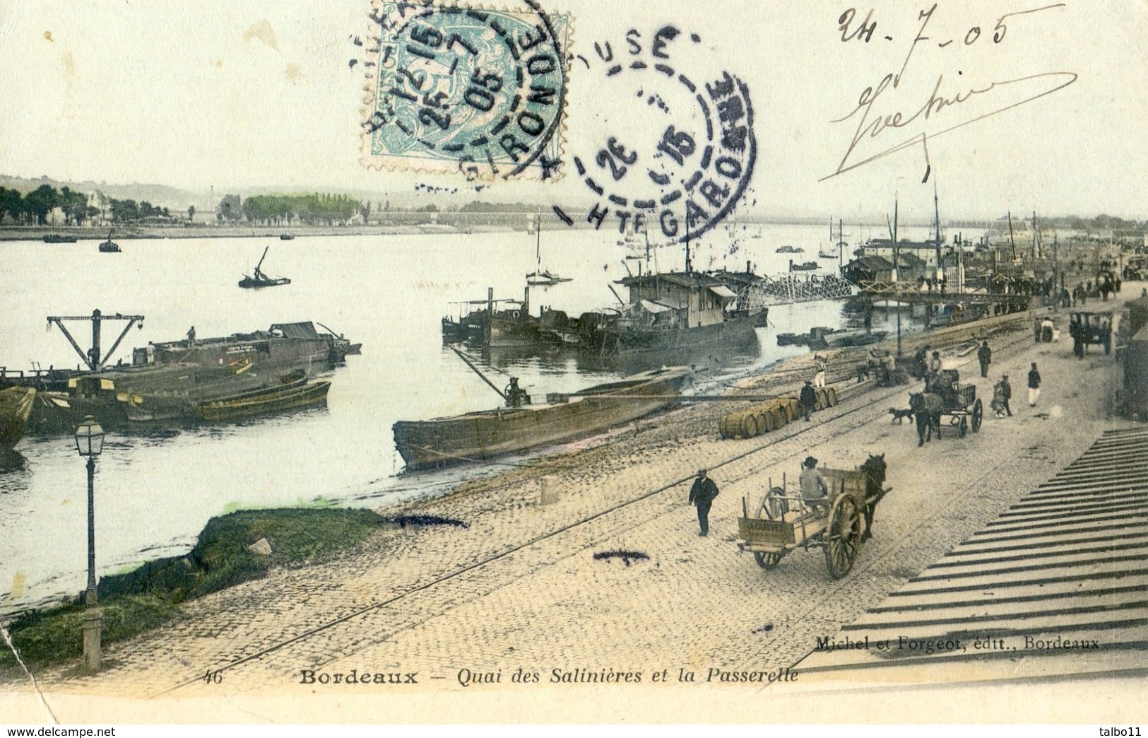 33 - Bordeaux - Quai Des Salinières Et La Passerelle - Bordeaux
