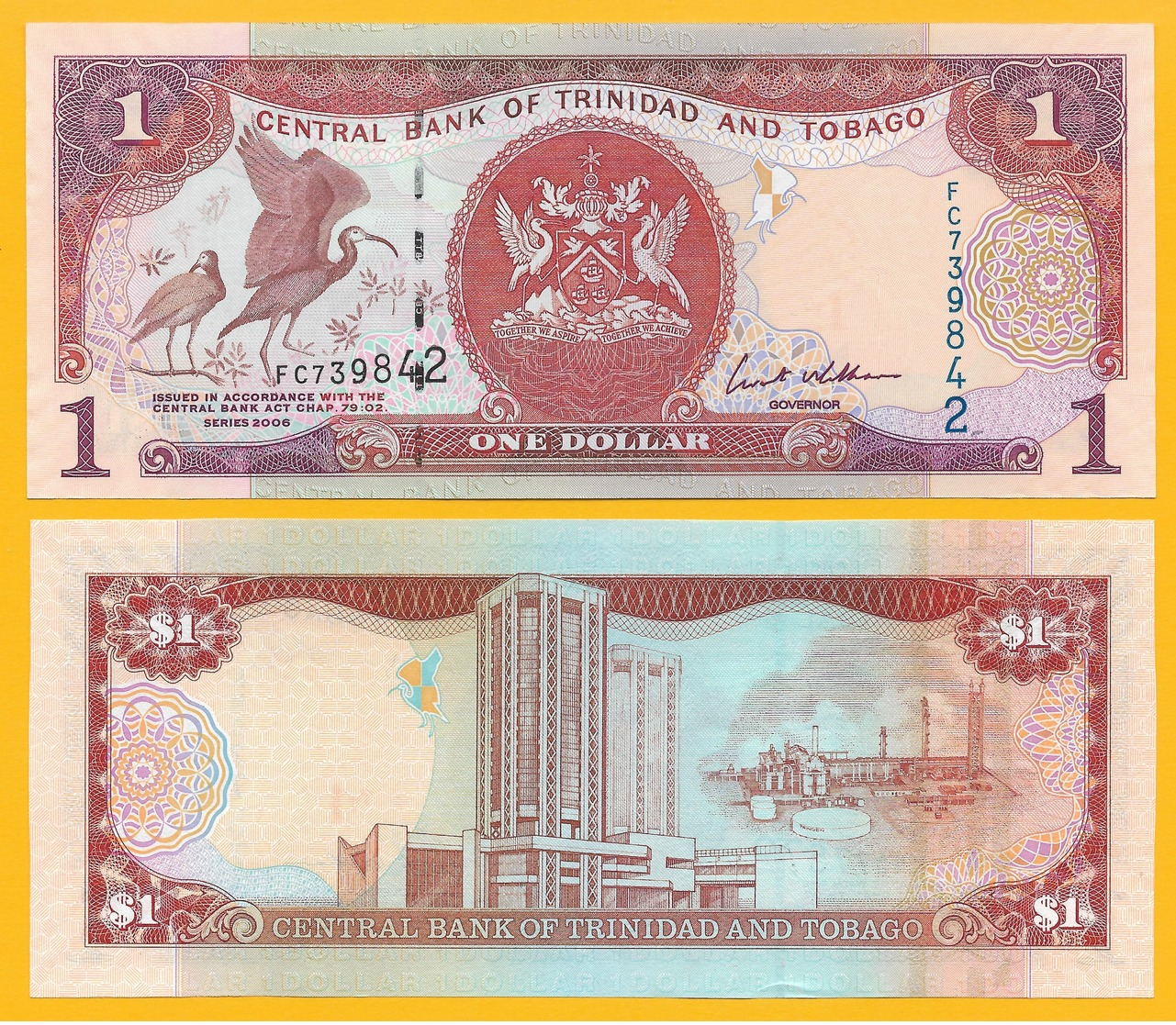 Trinidad & Tobago 1 Dollar P-46 2006 UNC - Trinité & Tobago