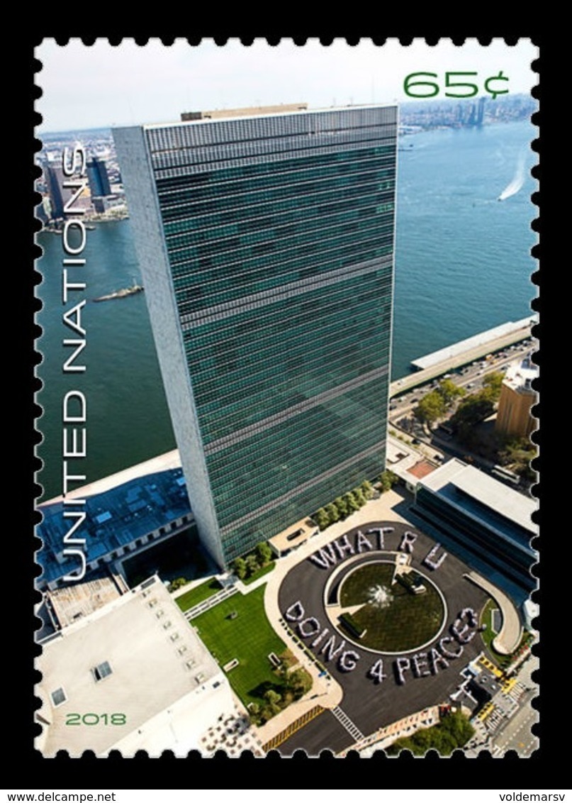 United Nations (New York) 2018 Mih. 1660 Definitive Issue. Headquarters Of The United Nations MNH ** - Ungebraucht