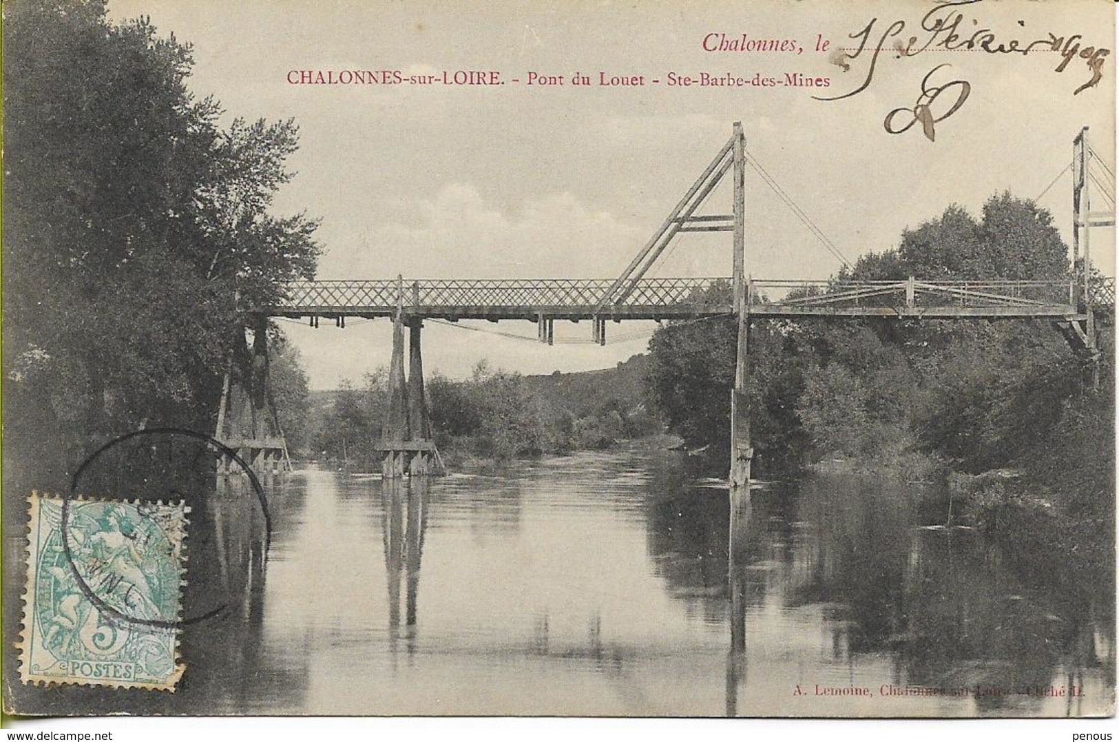 CHALONNES SUR LOIRE  Pont Du LOUET Ste BARBE LES MINES - Chalonnes Sur Loire