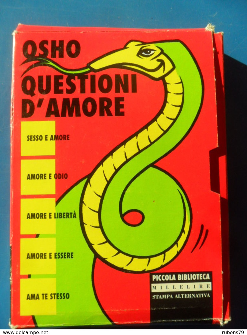 OSHO " QUESTIONI D'AMORE " COFANETTO STAMPA ALTERNATIVA 1996 - RARO - Sammlungen