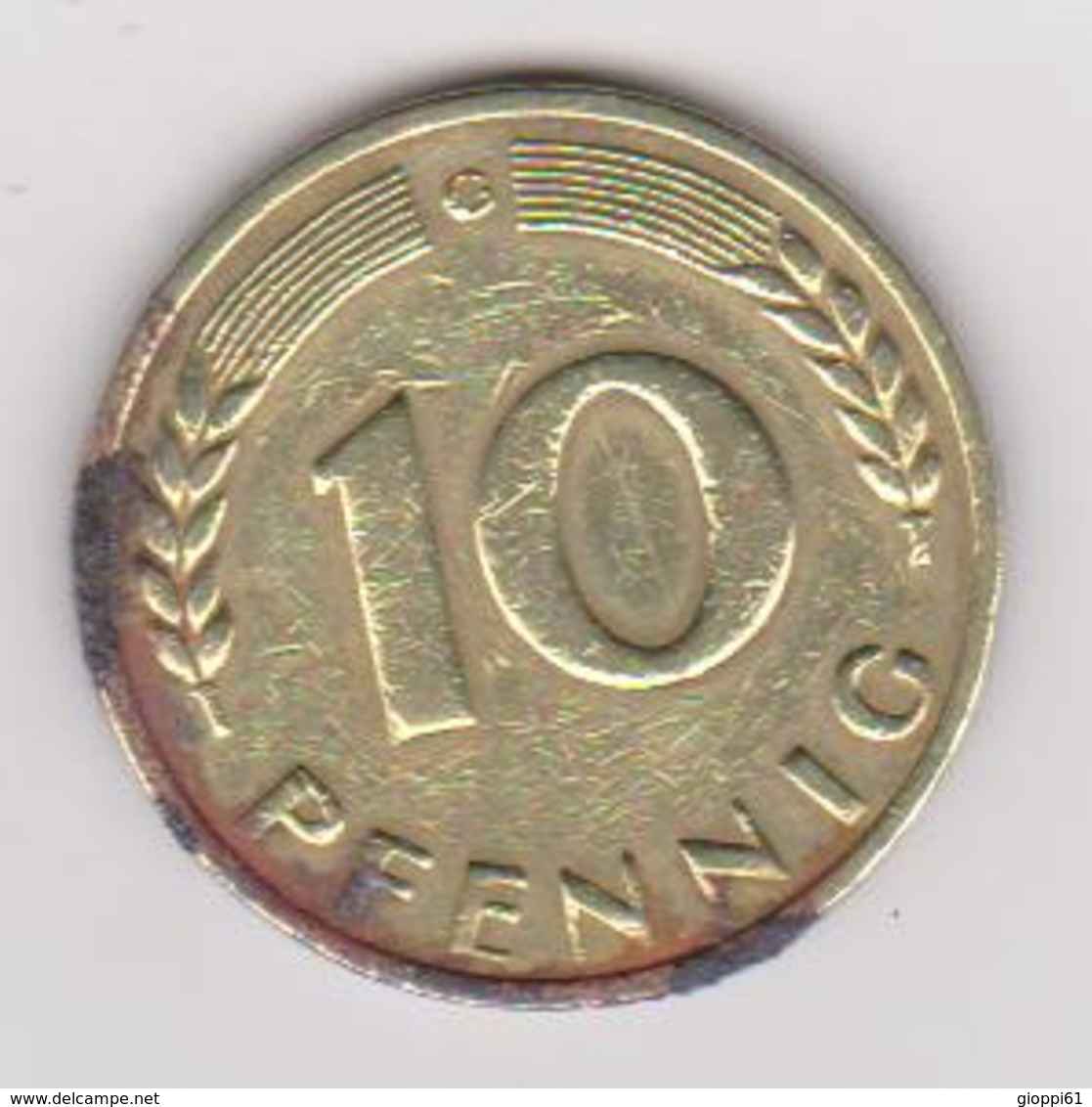 1949 Germania - 10 Pfenning Circolati (fronte E Retro) - 10 Pfennig