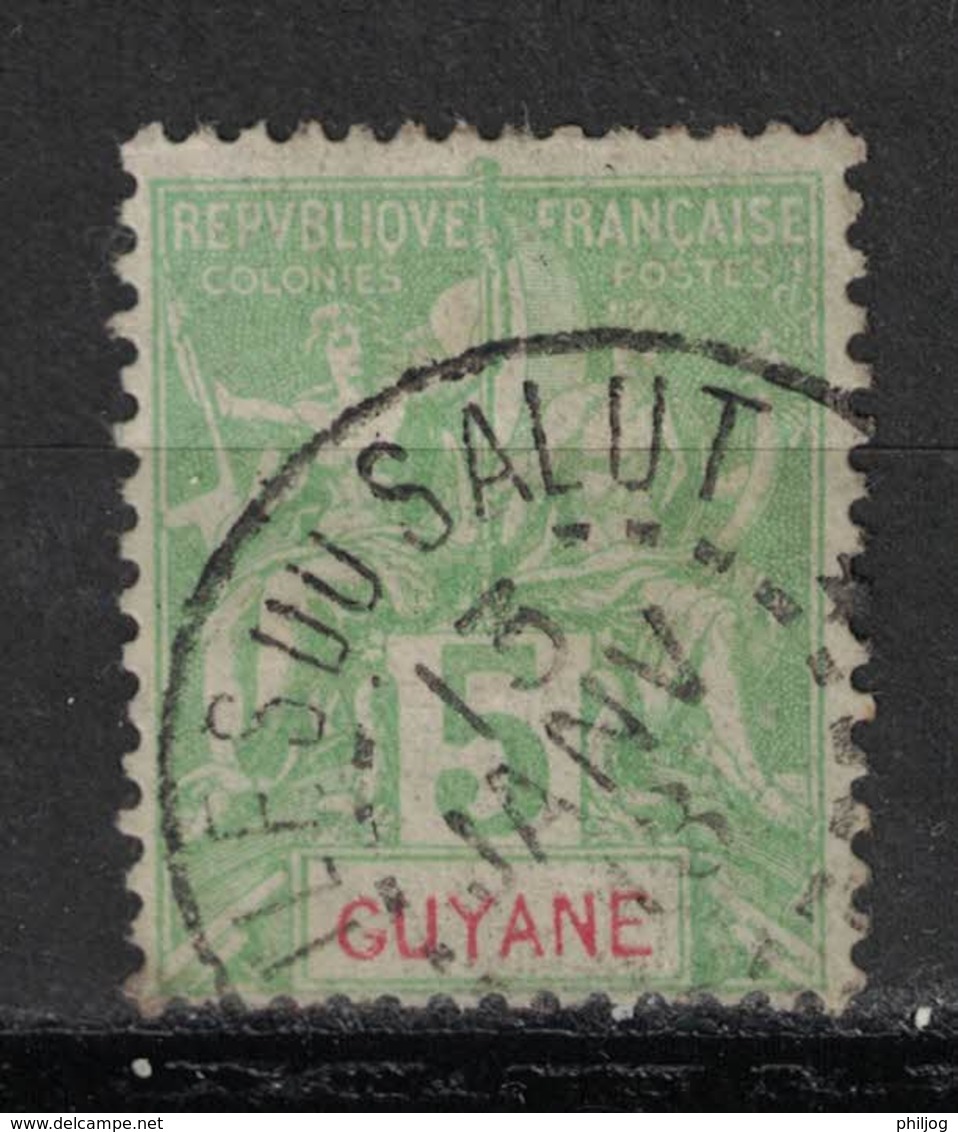 GUYANE - FRENCH GUYANA - Yvert 43 Oblitéré ILES DU SALUT - Scott#36 - Used Stamps