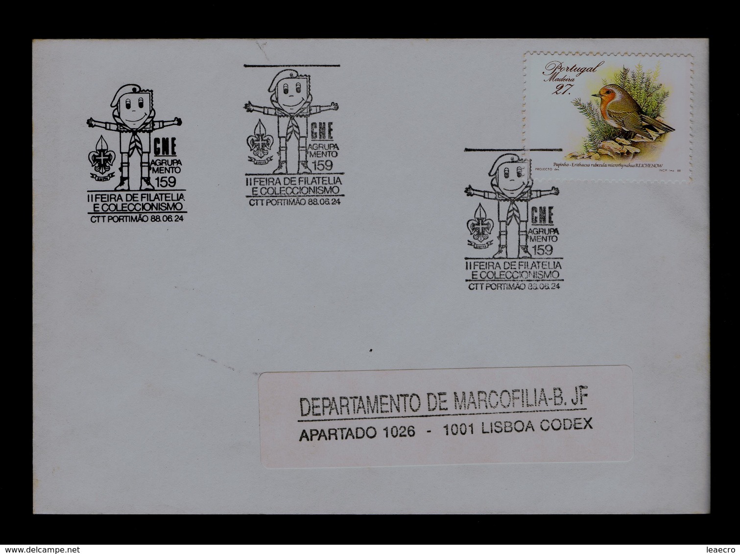 GROUP.159 CNE Scouting Scoutisme Portugal Portimão Scouts (pmk Special E-cover) Gc3719 - Covers & Documents