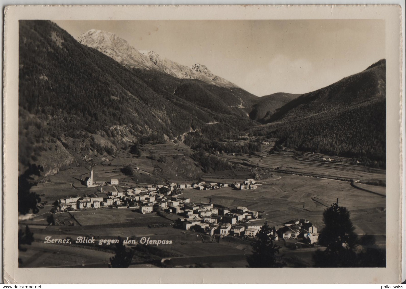 Zernez - Blick Gegen Den Ofenpass - Photo: R. Grass - Zernez