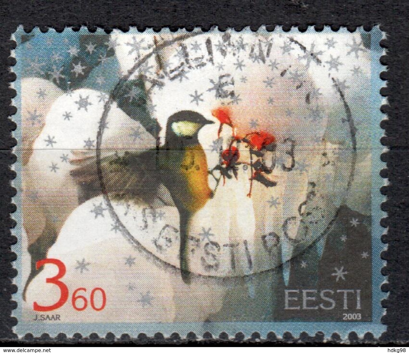 EE+ Estland 2003 Mi 472 474 Ecks, Weihnachten - Estland