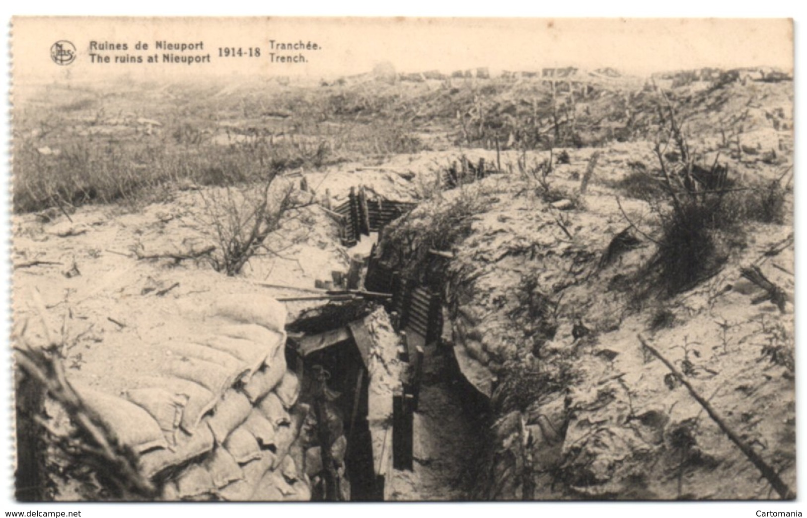 Ruines De Nieuport 1914-18 - Tranchée - Nieuwpoort