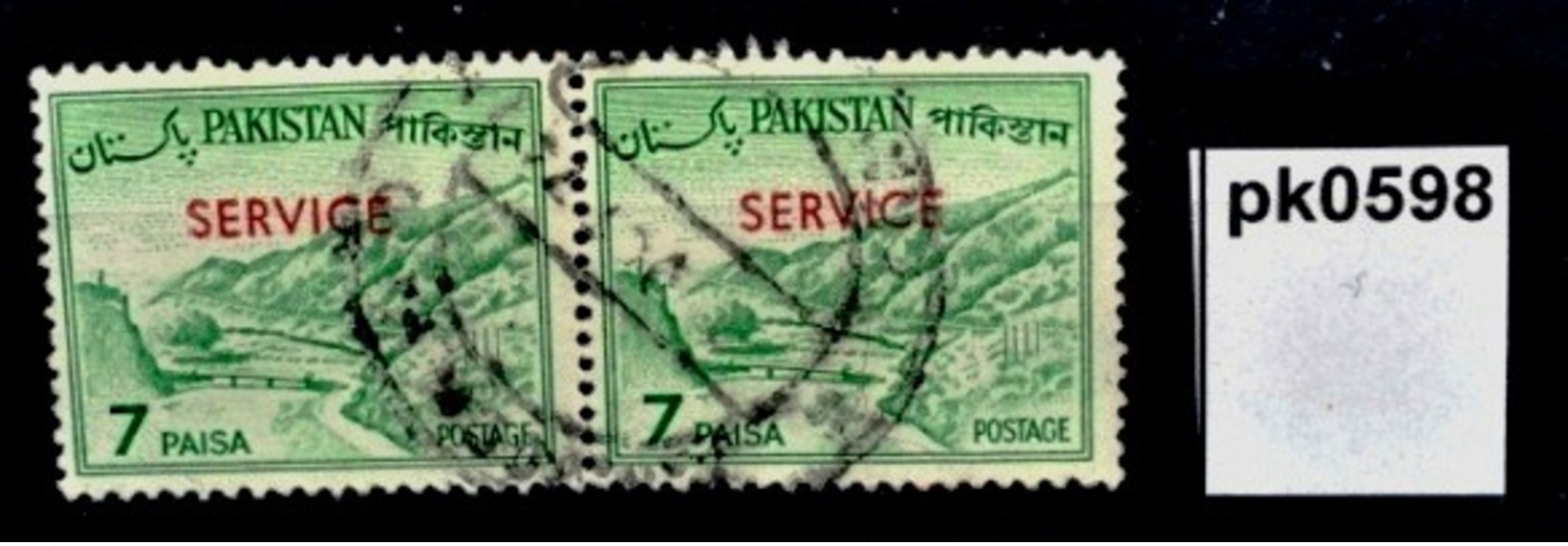 Pk0598 Chaiber-Pass Khyber Pass, Shalimar-Garten Lahore, SERVICE - Pakistan 1963 - Pakistan