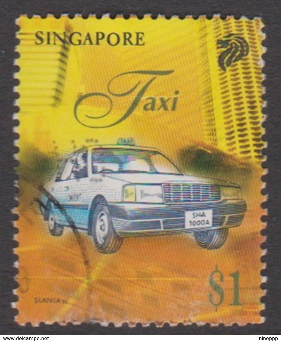 Singapore 878 1997 Transports $ 1 Taxis, Used - Singapore (1959-...)