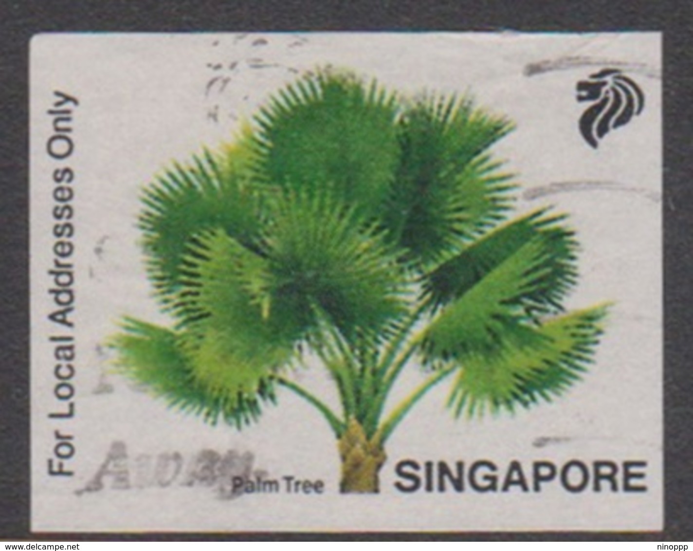 Singapore AT 1 1993 Palm Tree, Used - Singapore (1959-...)