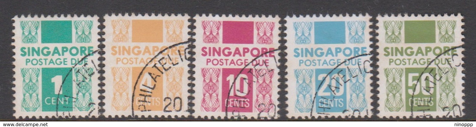 Singapore PD16-20 1978  Postage Due, Used - Singapore (1959-...)