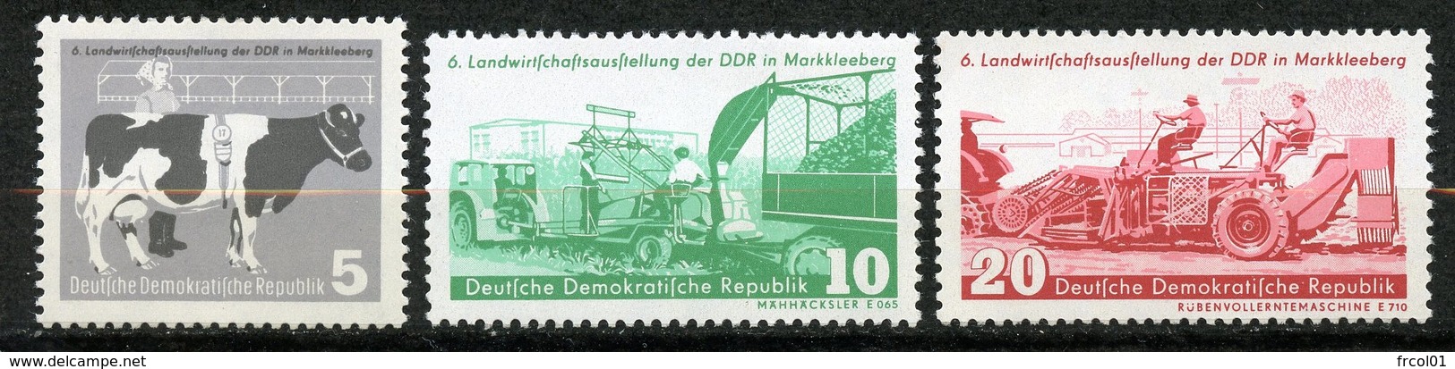 Allemagne (république Démocratique), Yvert 346/348**, Scott 385/387**, MNH - Neufs