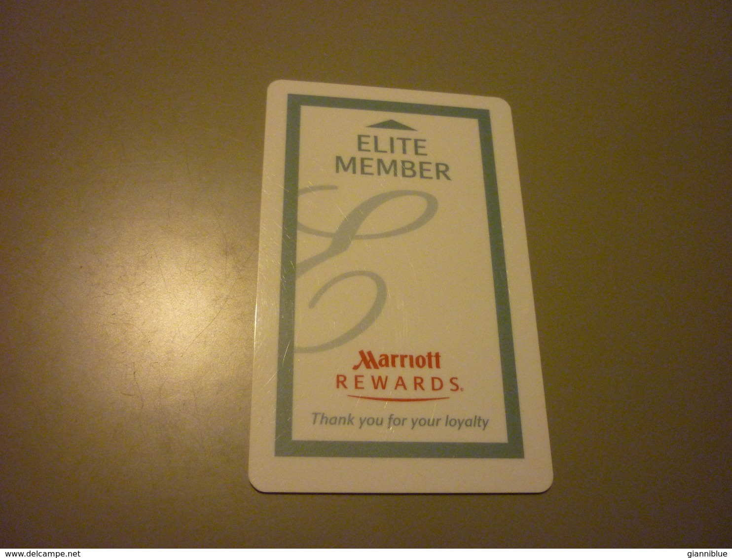 U.S.A. Marriott Hotel Room Key Card (Elite Member Rewards) - Cartes D'hotel