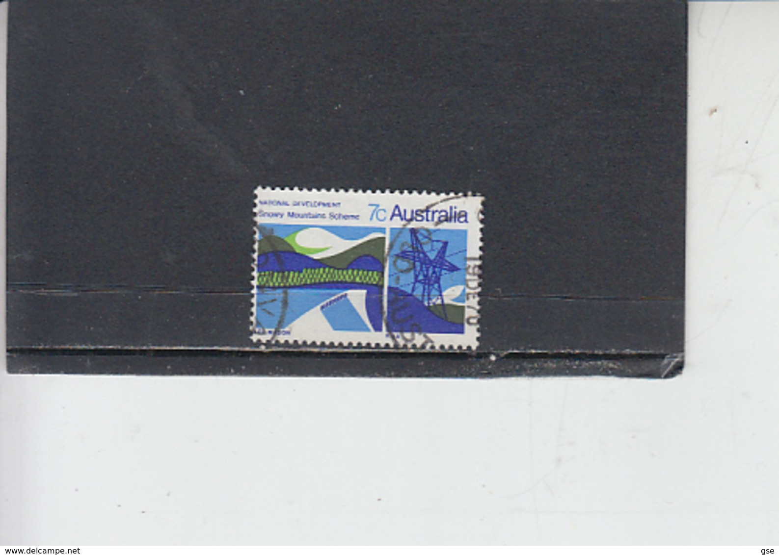 AUSTRALIA  1970 - Yvert  416° - Idroelettricità - Used Stamps