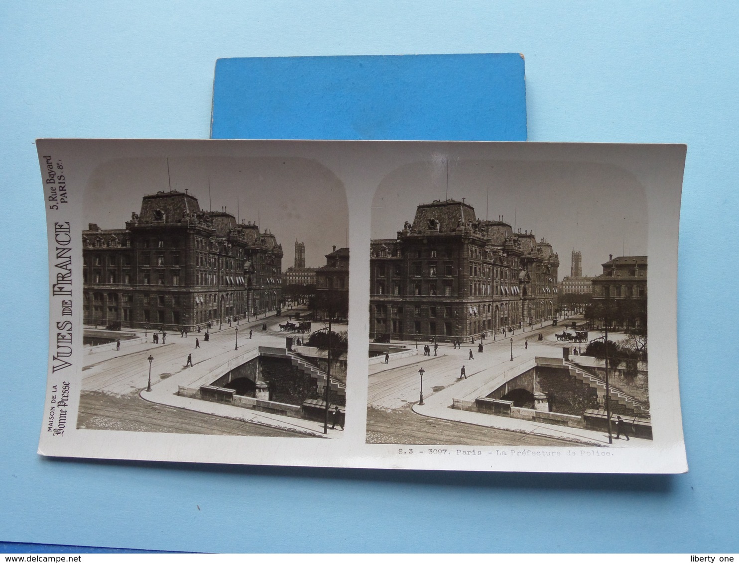 PARIS : La Préfecture De Police : S. 3 - 3097 ( Maison De La Bonne Presse VUES De FRANCE ) Stereo Photo ! - Photos Stéréoscopiques