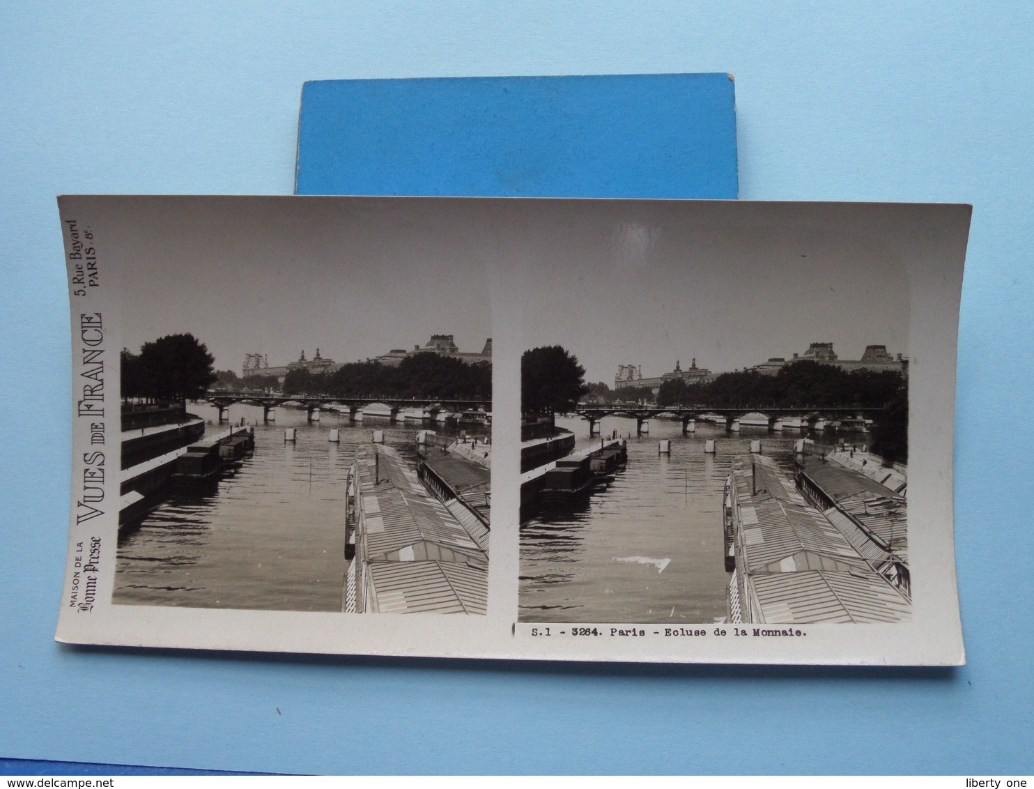 PARIS : Ecluse De La Monnaie : S. 1 - 3264 ( Maison De La Bonne Presse VUES De FRANCE ) Stereo Photo ! - Photos Stéréoscopiques