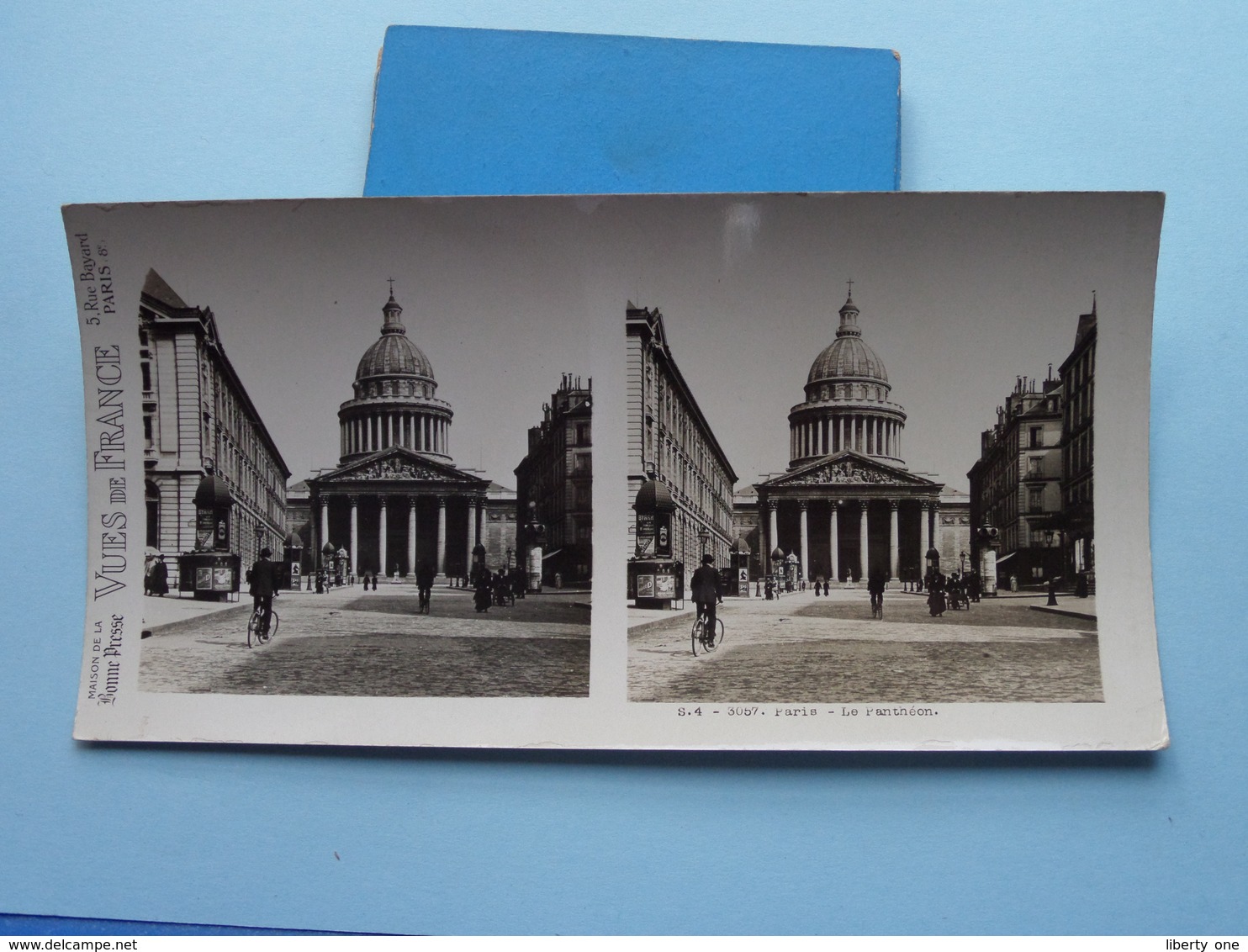 PARIS : Le Panthéon : S. 4 - 3057 ( Maison De La Bonne Presse VUES De FRANCE ) Stereo Photo ! - Photos Stéréoscopiques