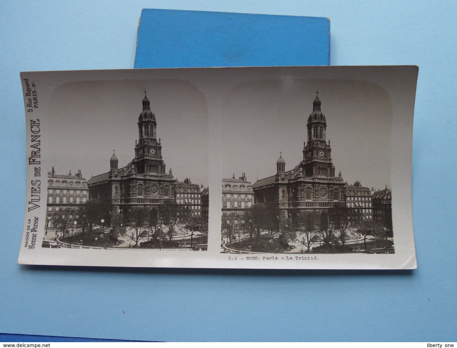 PARIS : La Trinité : S. 1 - 3020 ( Maison De La Bonne Presse VUES De FRANCE ) Stereo Photo ! - Photos Stéréoscopiques