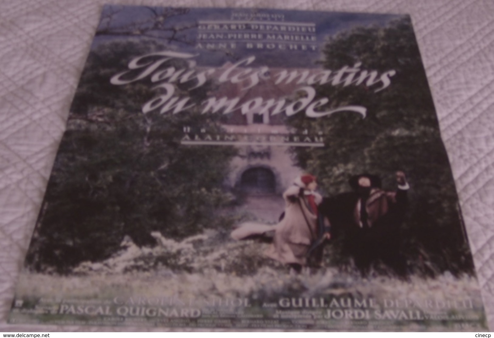 AFFICHE CINEMA ORIGINALE FILM TOUS LES MATINS DU MONDE CORNEAU MARIELLE DEPARDIEU 1991 TBE VIOLE DE GAMBE - Affiches & Posters