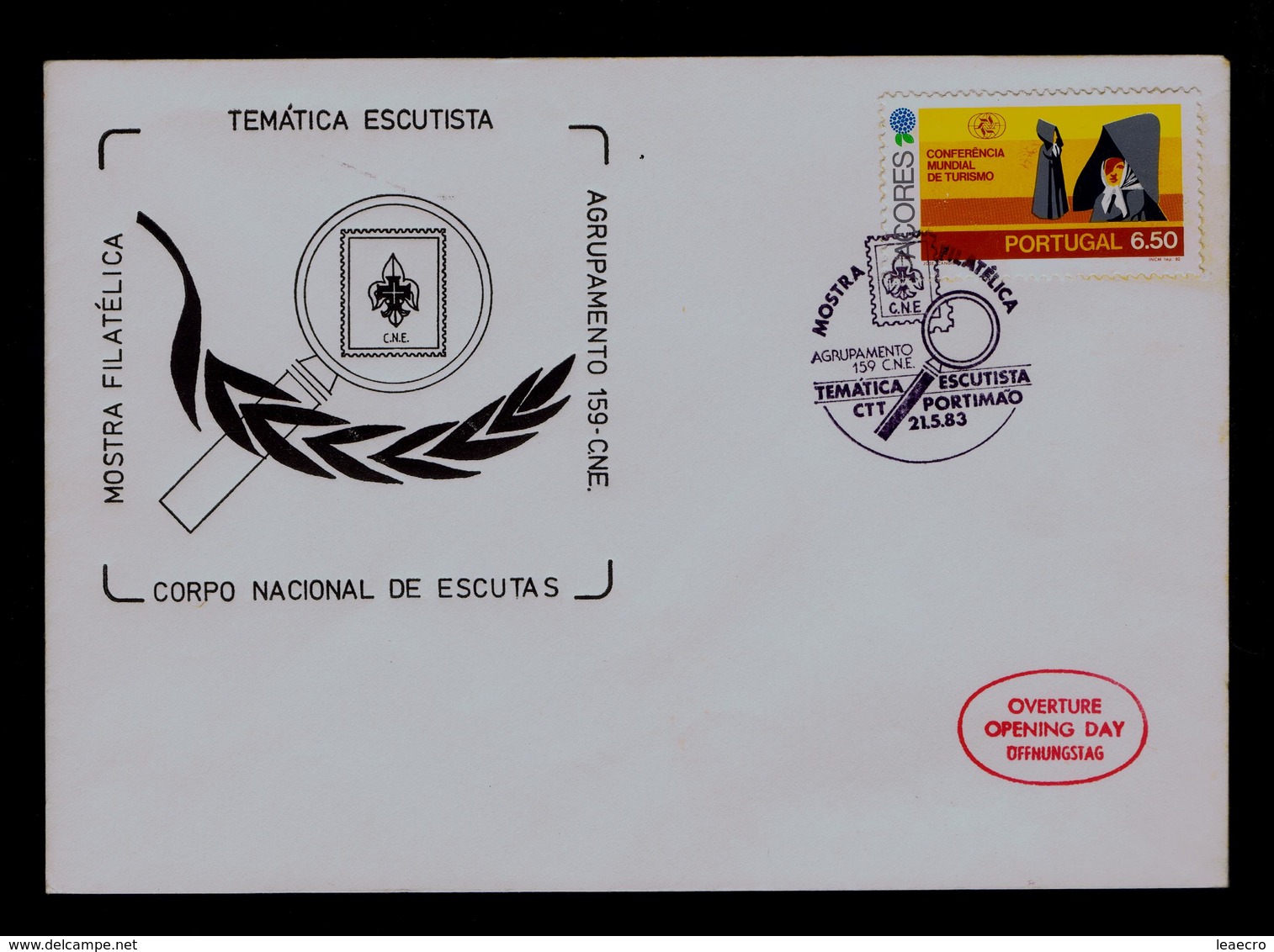 Scouts Philatelic Exhibition GROUP.159 CNE Scouting Scoutisme Portugal Portimão (pmk Special C-cover) Gc3730A - Covers & Documents