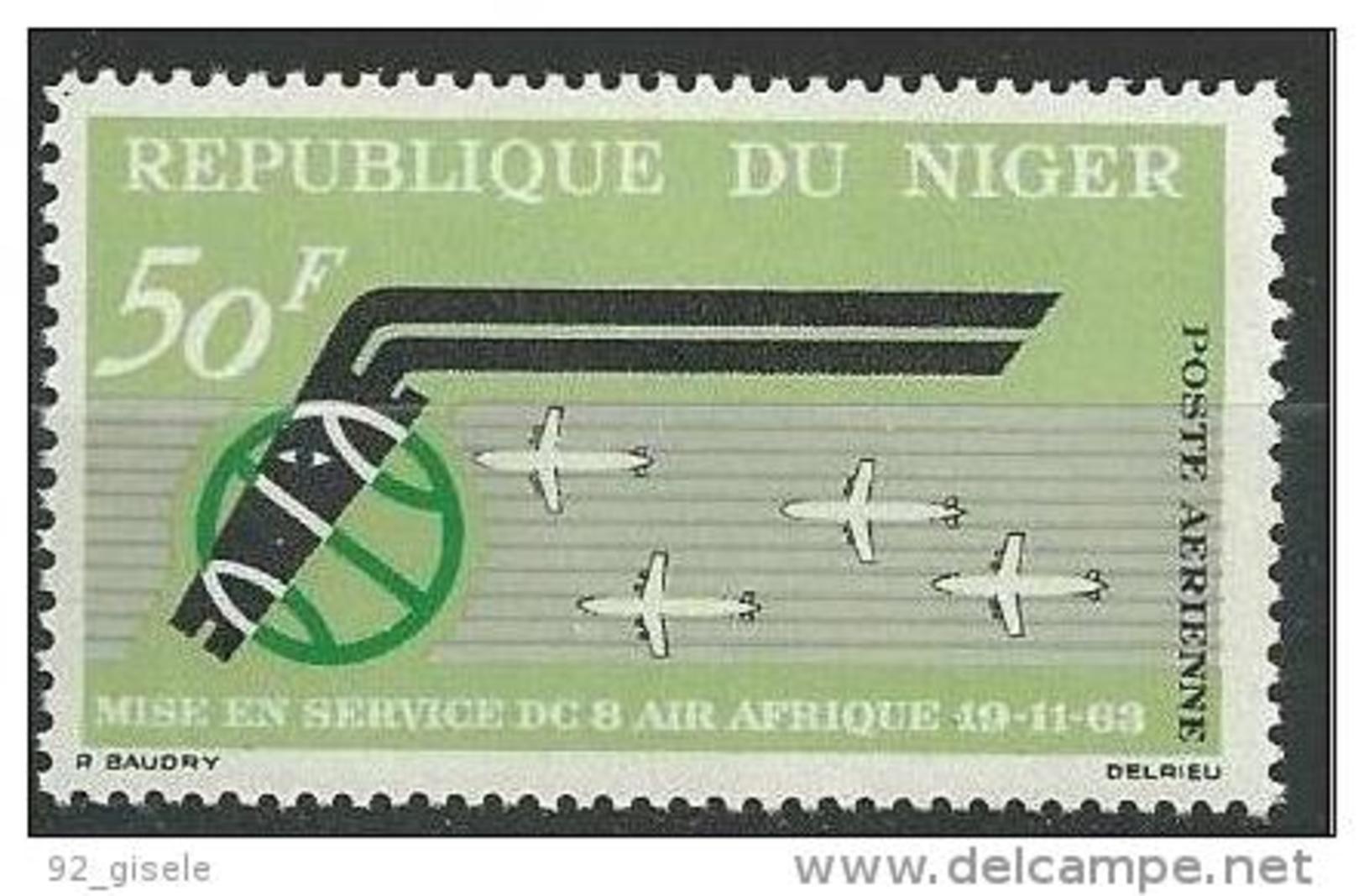 Niger Aerien YT 35 (PA) " Air Afrique " 1963 Neuf** - Niger (1960-...)