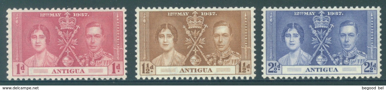 ANTIGUA - MNH/**. - 1937 - CORONATION - Yv 78-80 -  Lot 18391 - 1858-1960 Colonie Britannique