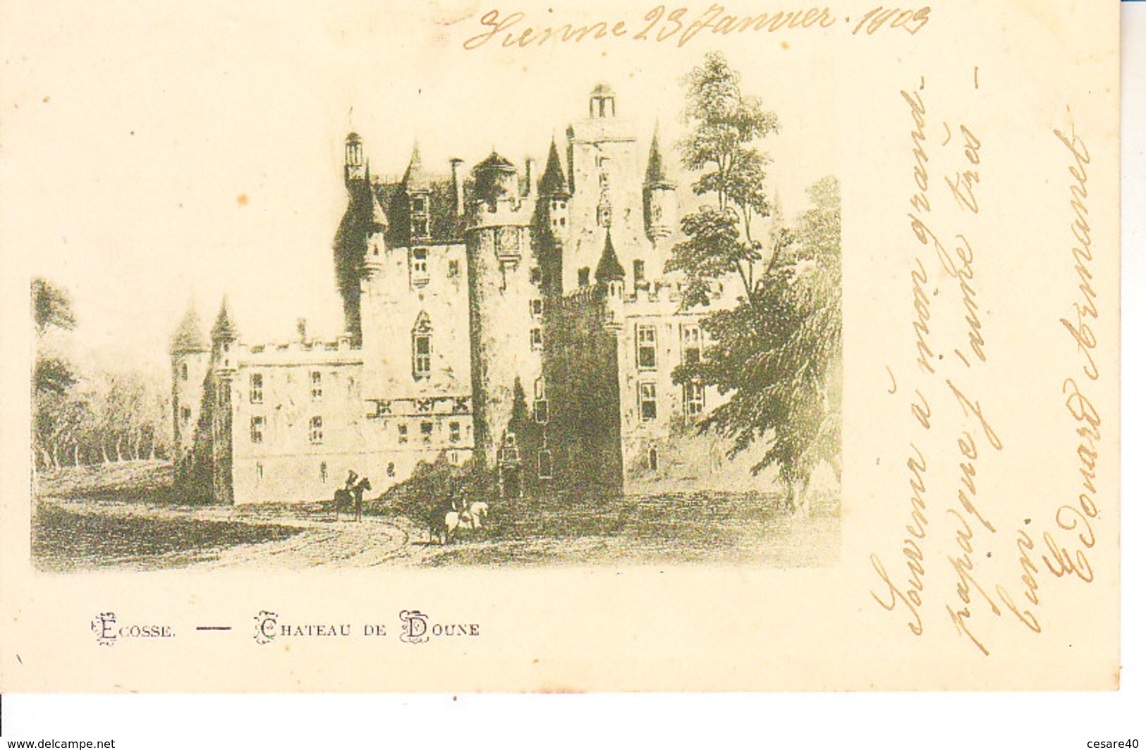 REGNO UNITO - SCOZIA - Chateau De Doune, Scritta 1903 - 2018-4-234 - Altri & Non Classificati