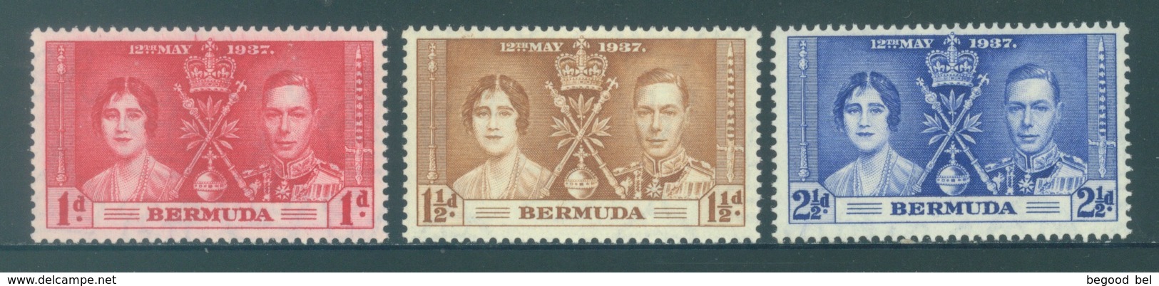 BERMUDA - MNH/**. - 1937 - CORONATION - Yv 101-103 -  Lot 18395 - Bermudes