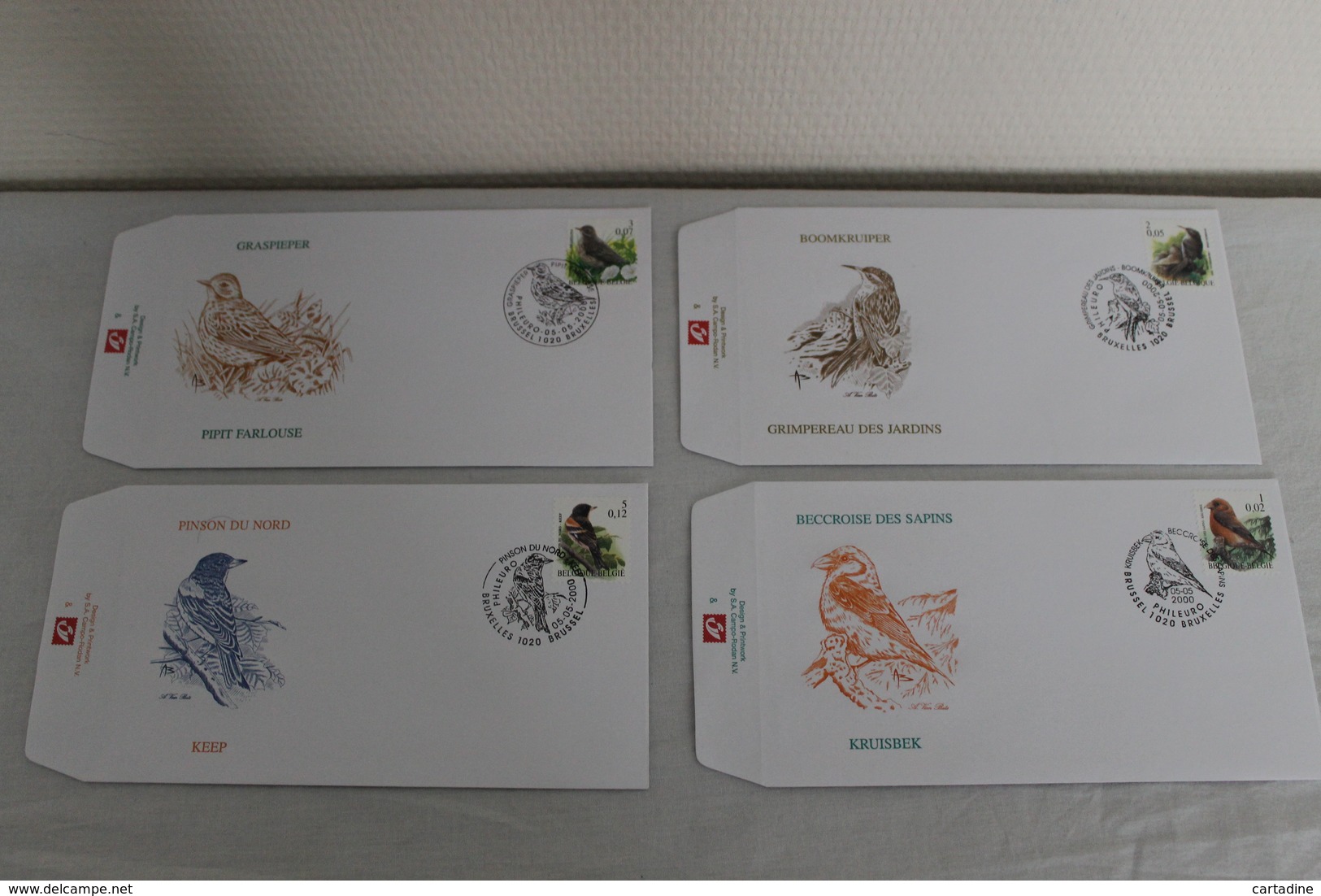 Série De 4 FDC - Oiseaux De BUZIN - Timbres N° 2918/21 - 1985-.. Birds (Buzin)