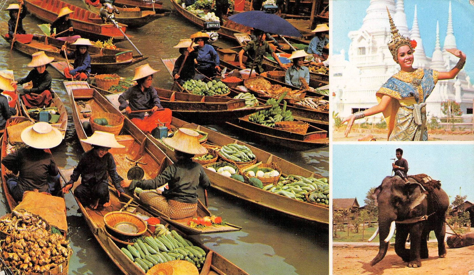 THAILAND - AIR MAIL PICTURE POSTCARD  1975 -> AYR/GB - Thailand