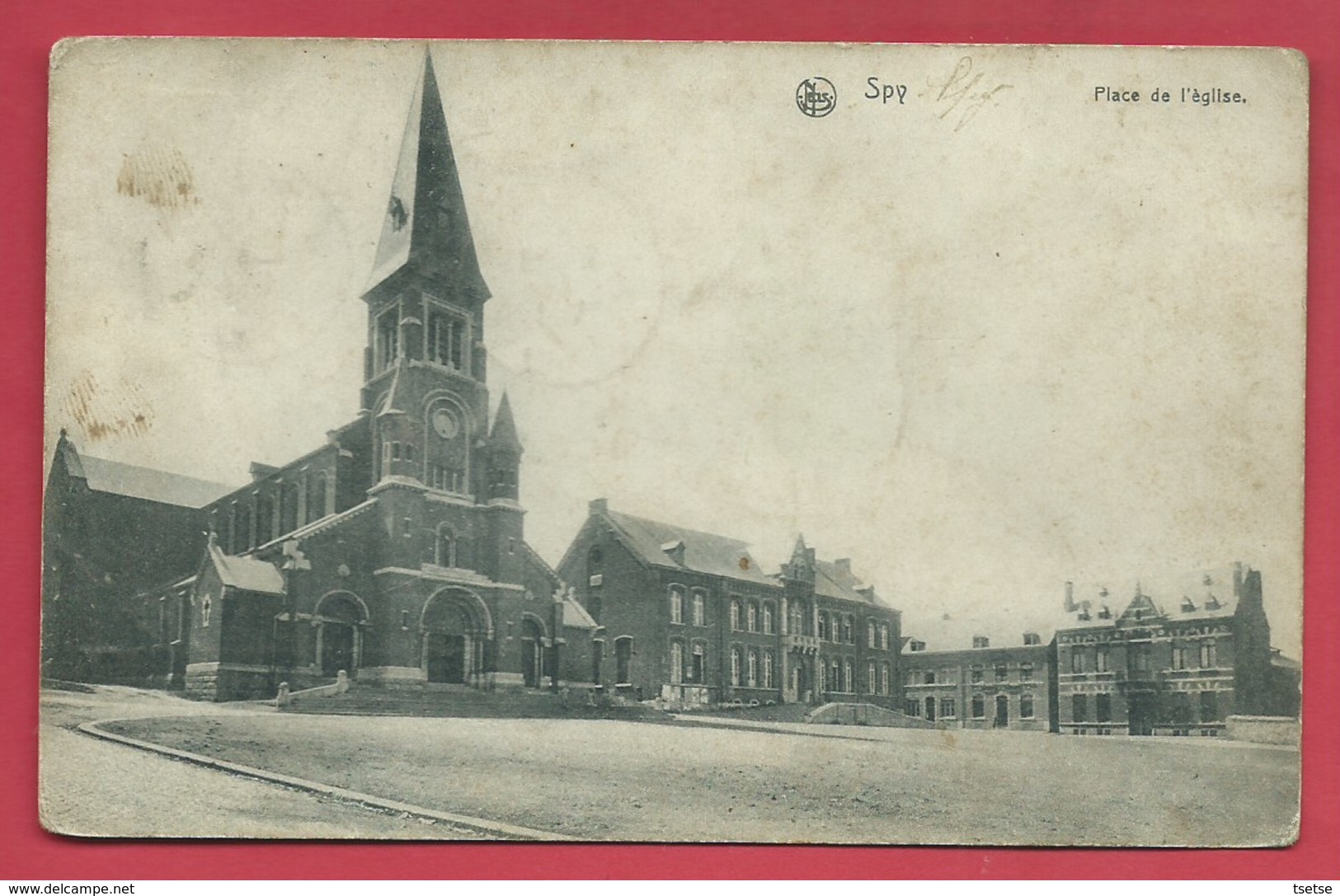 Spy - Place De L'Eglise - 1912  ( Voir Verso ) - Jemeppe-sur-Sambre