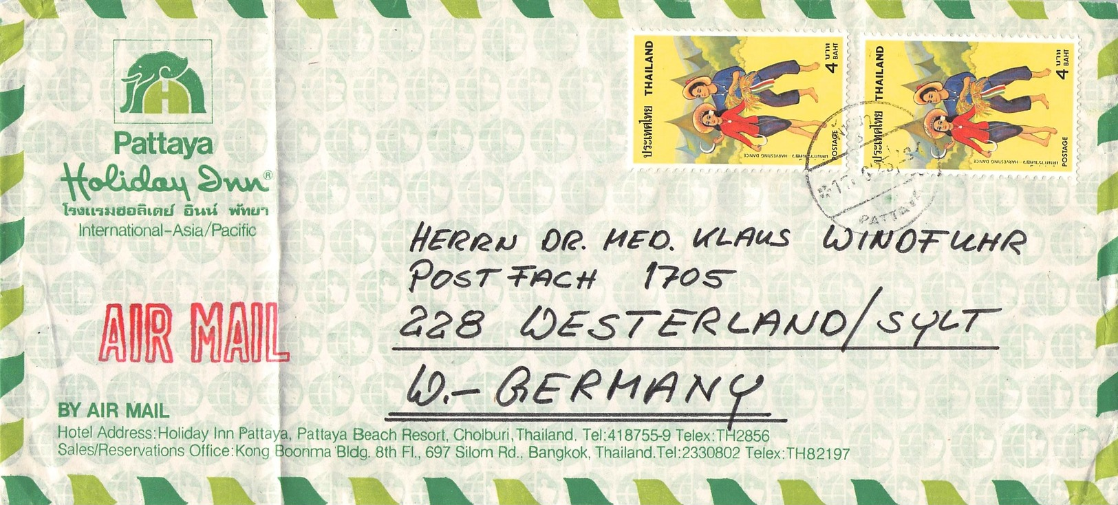 THAILAND - AIR MAIL LETTER -> WESTERLAND/GERMANY - Thailand