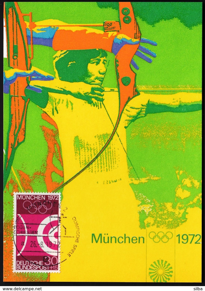 Germany Munich 1972 / Olympic Games Munich / Official Olympic Poster Of The Organizing Committee / Archery - Ete 1972: Munich