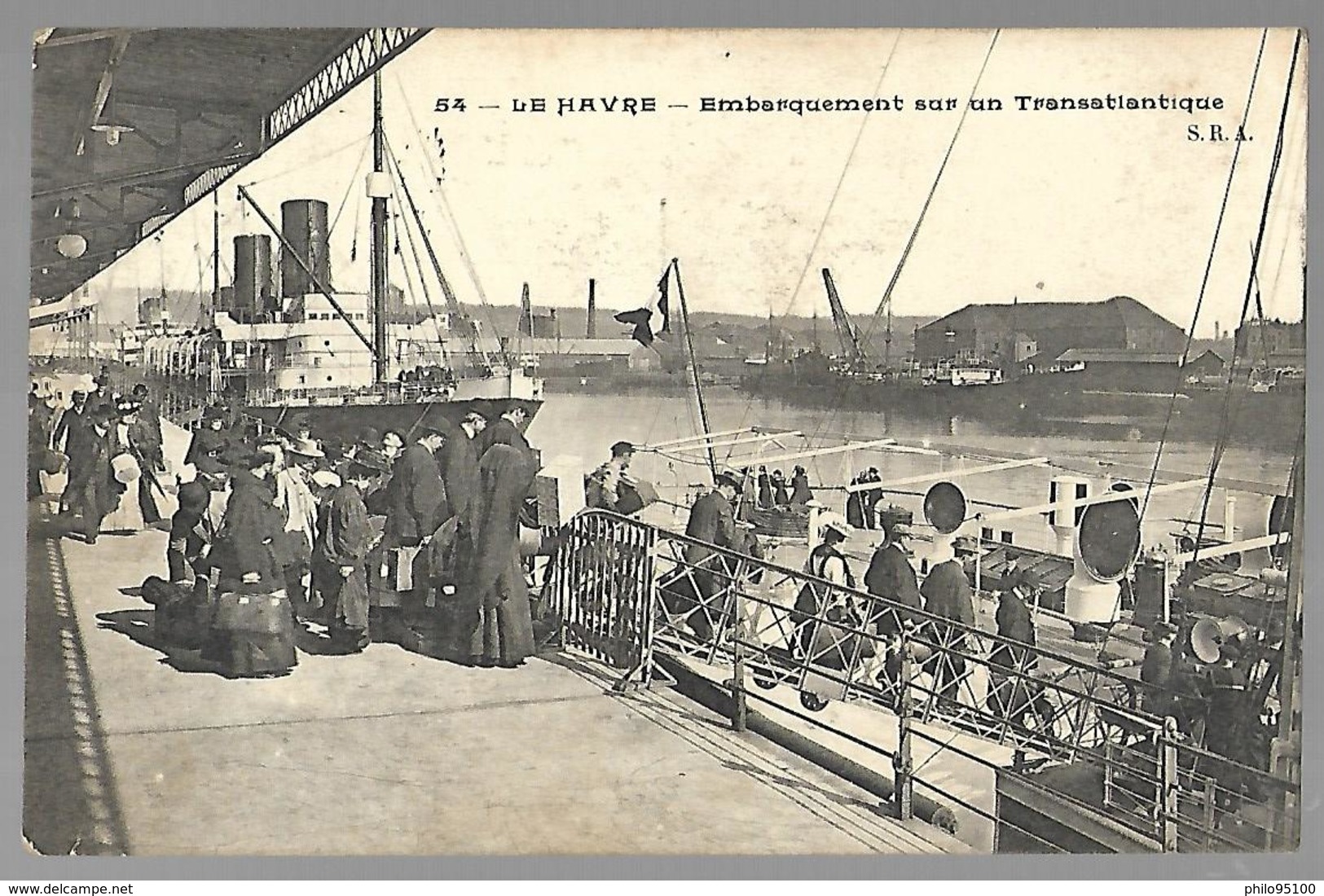 LE HAVRE - Embarquement Sur Un Transatlantique. - Harbour