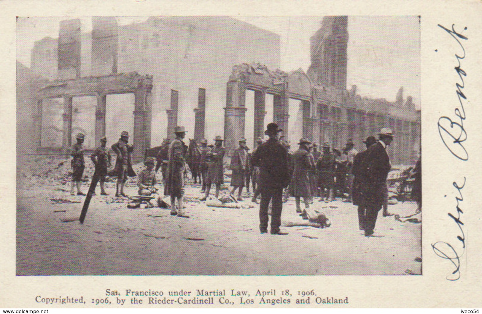 18 April 1906  San Francisco Under Martial Law - Disasters