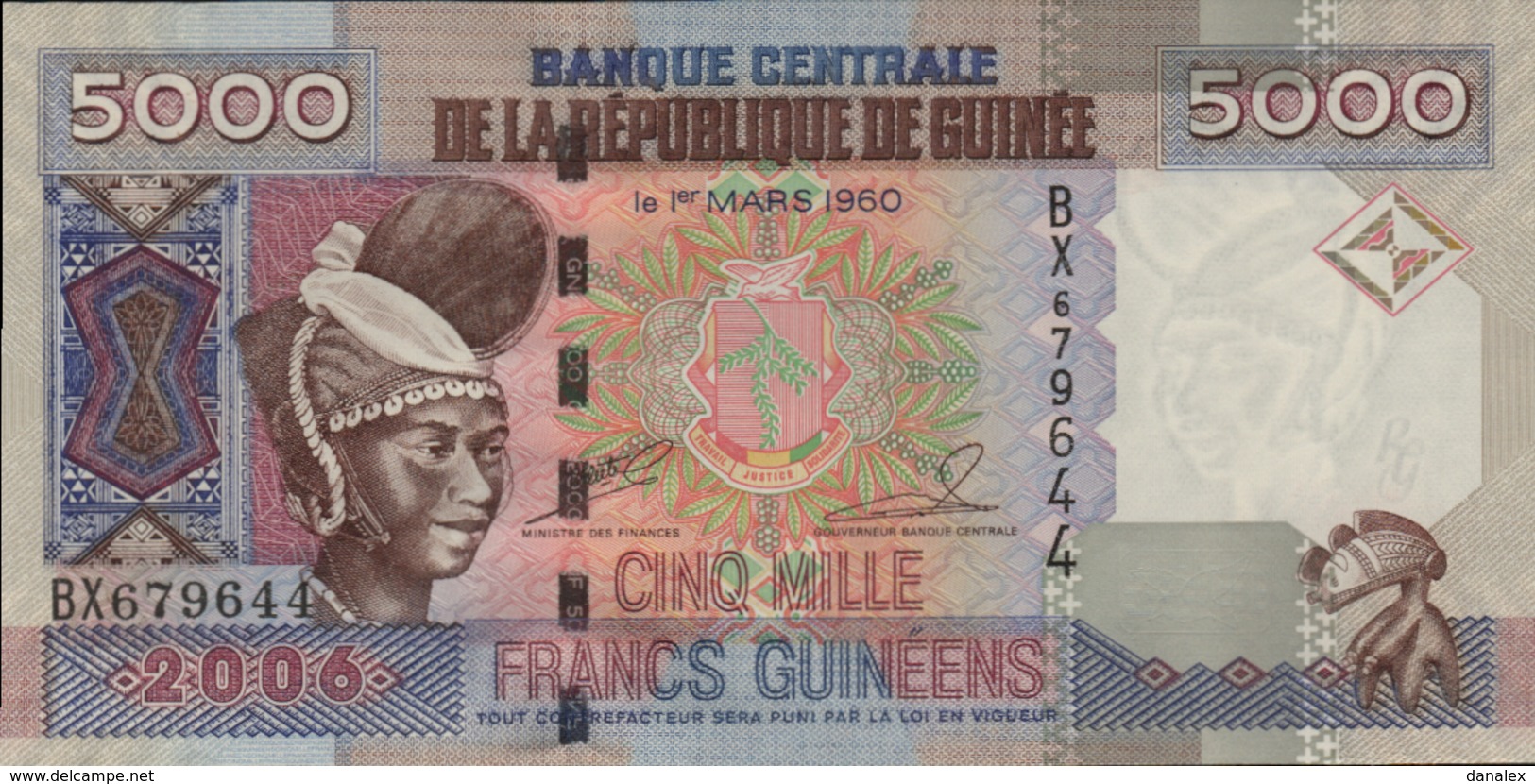 GUINEE 5000 FRANCS GUINEENS De 2006  PICK 41  UNC/NEUF - Guinee