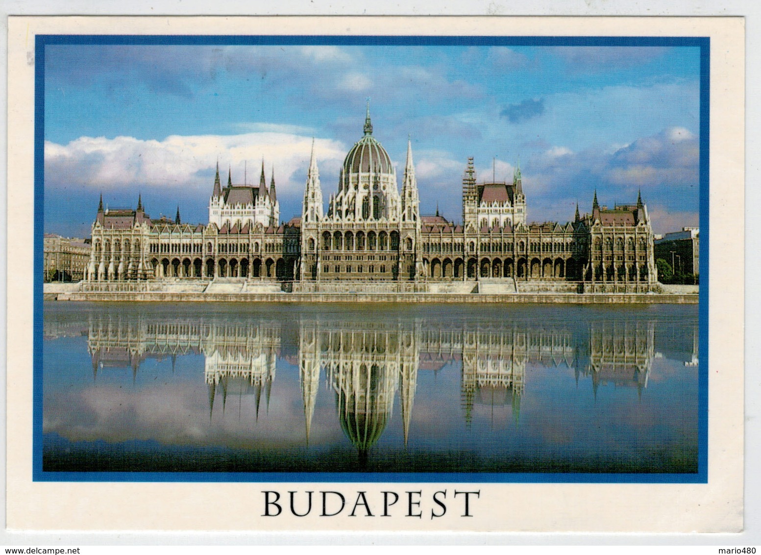 BUDAPEST   ORSZAGHAZ     PARLIAMENT    2 SCAN       (VIAGGIATA) - Ungheria