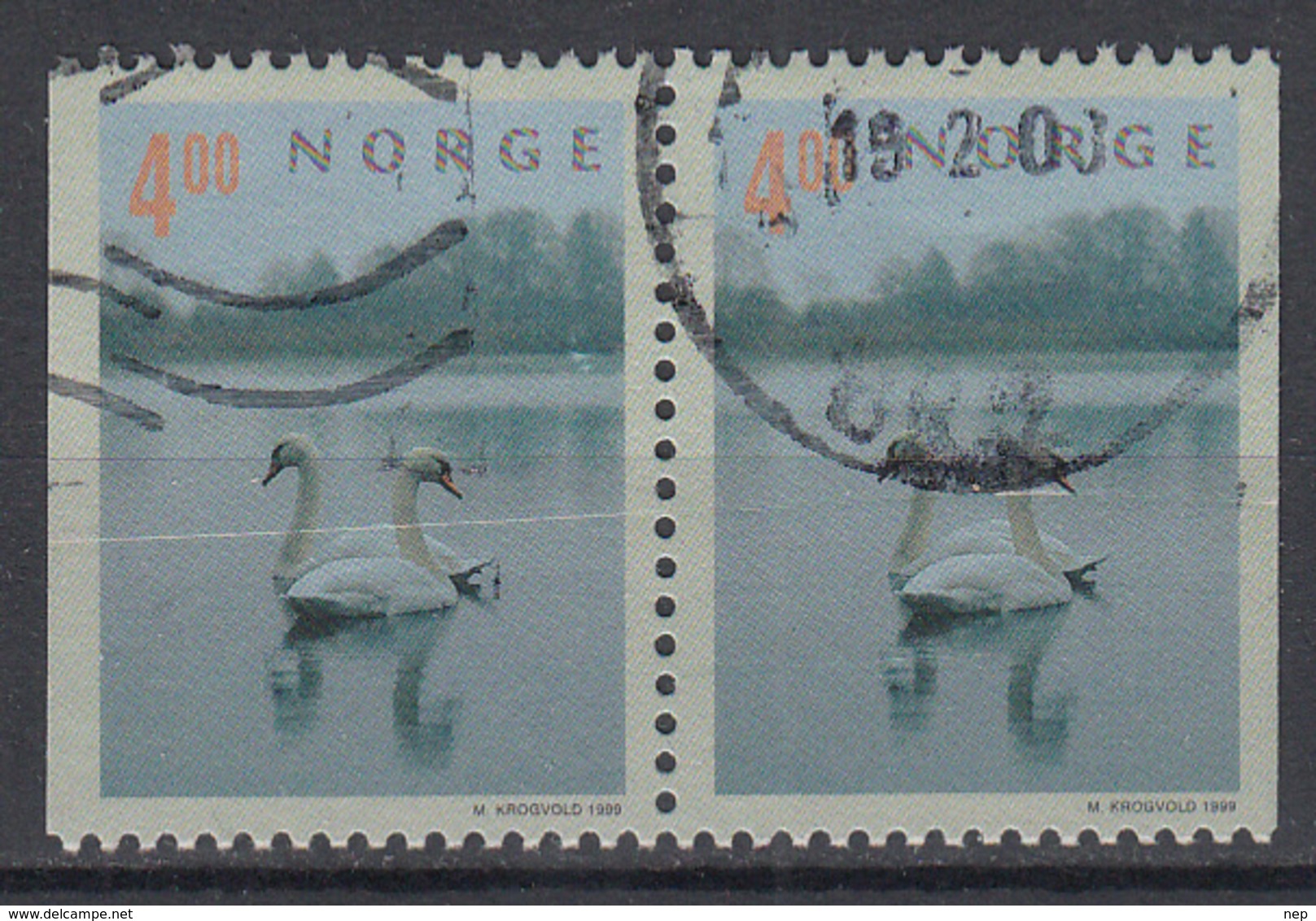 NOORWEGEN - Michel - 1999 - Nr 1307 DI/Dr (Paar) - Gest/Obl/Us - Oblitérés